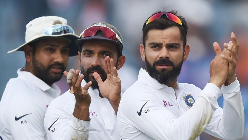 India’s Captain Virat Kohli and India’s test Vice Captain Ajinkya Rahane rested from India’s warm-up first-class game against Select County XI