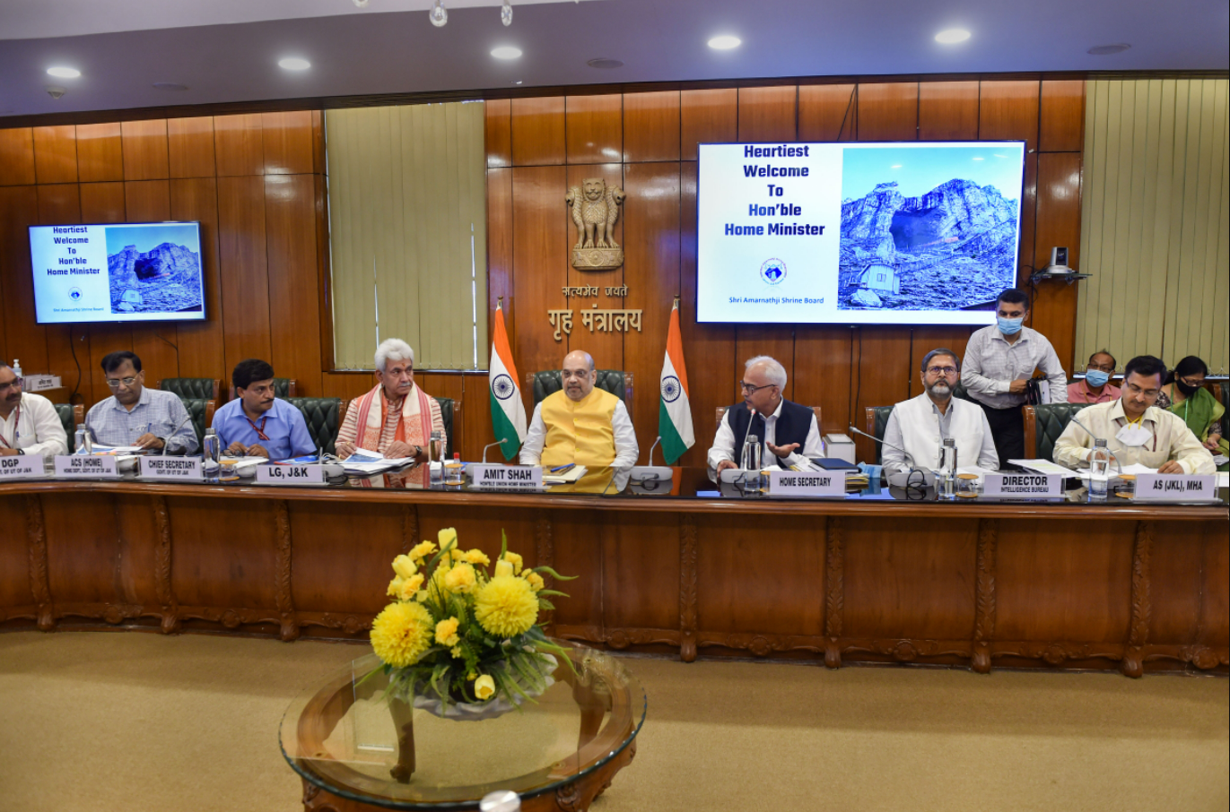 Home Minister Amit Shah holds high-level meeting, reviews J-K situation