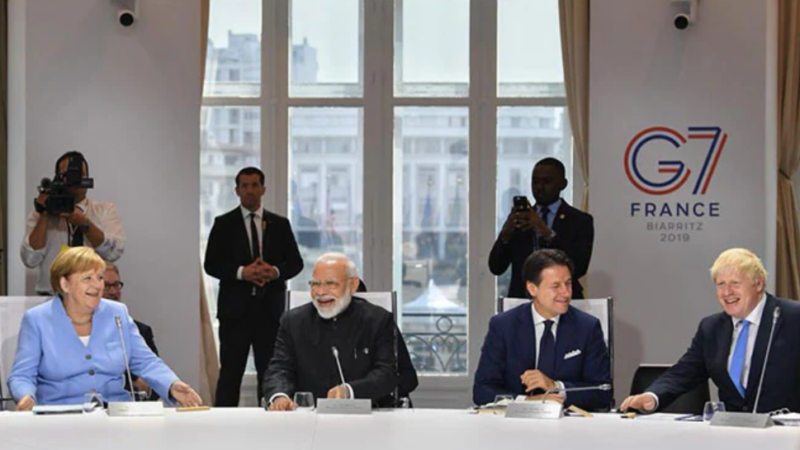 PM Modi is attending the G7 Summit in this French town of Biarritz on invitation of Emmanuel Macron.
