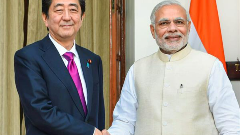 In this Dec 12, 2015 file photo Prime Minister Narendra Modi with then Japan PM Shinzo Abe during a meeting in Delhi. The former PM Shinzo Abe has died after being shot during a campaign speech, on Friday, July 8, 2022. PTI Photo