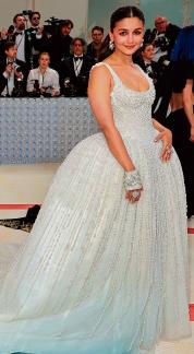 Alia Bhatt makes Met Gala debut in floor-sweeping Made in India white gown